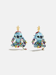 Disney Stitch Christmas Lights Earrings - Blue