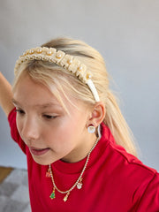 Pretty In Pearls Kids' Headband - White