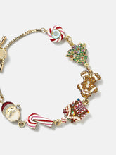Holly Jolly Christmas Charm Bracelet - Gingerbread Man