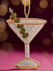Pitted and Poured Martini Ornament - Martini