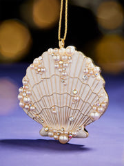 Seas & Greetings Holiday Ornament - Seashell