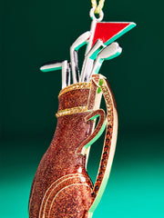 Holiday On The Green Golf Ornament - Golf Bag