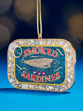 Tinsel and Tin Sardine Ornament - Sardines