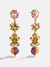 Season’s Treatings Christmas Statement Earrings - Gingerbread Man