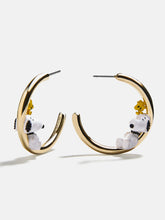 Peanuts Snoopy & Woodstock 3D Hoop Earrings - Snoopy & Woodstock