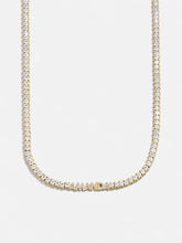 Billie 18K Gold Tennis Custom Nameplate Necklace - Mini Block