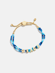 Bead Mine Kids’ Custom Name Bracelet - Blue Multi