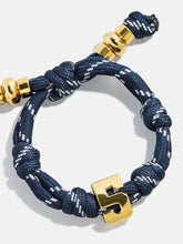 Knotty Varsity Number Custom Bracelet - Navy Single Digit