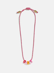 Name Drop Waterproof Kids' Custom Necklace - Pink