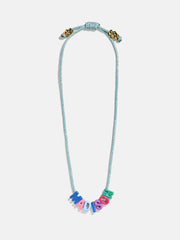 Name Drop Waterproof Kids' Custom Necklace - Turquoise