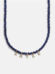 Mini Semi-Precious Custom Necklace - Lapis