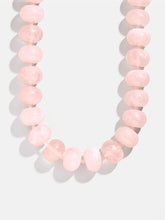Joan Semi-Precious Necklace - Rose Quartz