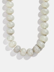 Joan Semi-Precious Necklace - Gray Quartz