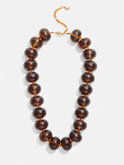 Joan Semi-Precious Necklace - Smoky Quartz