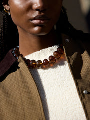 Joan Semi-Precious Necklace - Smoky Quartz