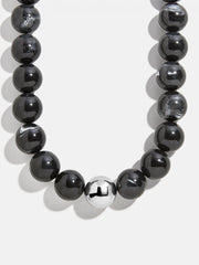 Jane Beaded Necklace - Obsidian