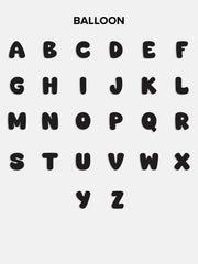 Waterproof Kids’ Custom Nameplate Necklace - Balloon