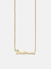 Waterproof Kids’ Custom Nameplate Necklace - Cursive