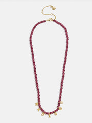 Mini Semi-Precious Custom Necklace - Red Jasper
