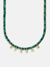 Mini Semi-Precious Custom Necklace - Malachite