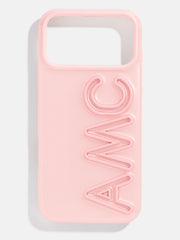 Fine Line Custom iPhone Case - Light Pink