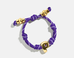 Knotty Initial Custom Bracelet - Purple