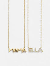 18K Gold Custom Nameplate Necklace - Organic