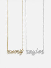18K Gold Custom Nameplate Necklace - Luxe