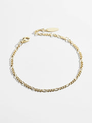 Figaro 18K Gold Bracelet - Gold
