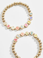 Disc Pisa Kids' Custom Bracelet - Gold/Multi