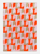 Large On Repeat Custom Blanket - Light Pink/Orange