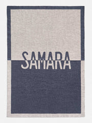 Spell It Out Custom Blanket - Denim Blue/Stone