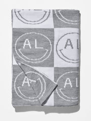 All Smiles Custom Blanket - Gray/White