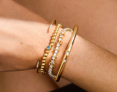 Custom Tennis Bracelet - Gold/Pavé