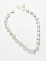 Teagan Pearl Necklace - White