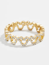 Mickey Mouse Outline 18K Gold Ring - Gold/Pavé