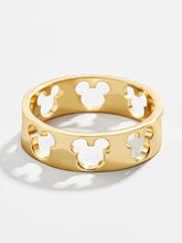 Mickey Mouse Outline 18K Gold Ring - Gold