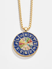 18K Gold Reversible Medallion Necklace - Astro