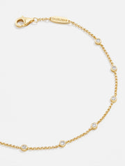 Yasmine 18K Gold Birthstone Bracelet - Crystal