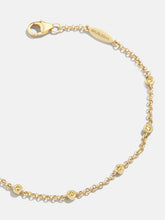 Yasmine 18K Gold Birthstone Bracelet - Topaz