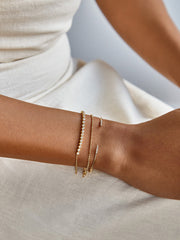 Rima 18K Gold Cuff Bracelet - Smooth Gold