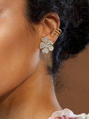 Lizzie Earrings - Gold/Pavé