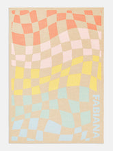 3D Check Custom Blanket - Beige/Multi