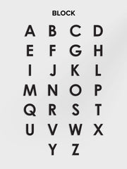 Millie Bubble Heart Custom Initial Necklace - Black