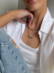 Danica Celestial Charm Necklace - Gold/Pavé