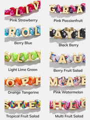 Paracord Waterproof Custom Nameplate Bracelet - Orange Tangerine