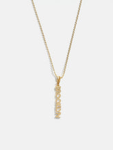 Mini Gold Block Cluster Custom Nameplate Necklace - 1 Name