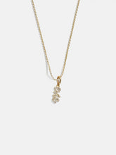 Mini Pavé Script Cluster Custom Nameplate Necklace - 1 Name