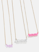 Kids' Custom Nameplate Necklace - Kids' Cable Chain
