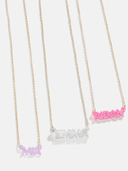 Kids' Custom Nameplate Necklace - Kids' Cable Chain